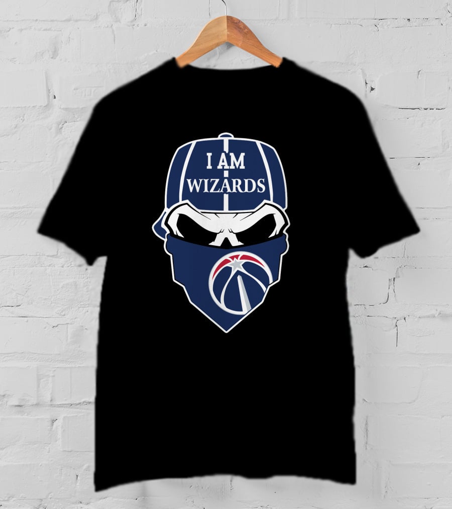 I Am Wizards Skull Washington Wizards T-Shirt