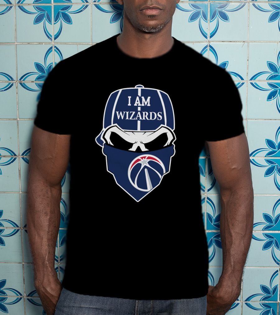 I Am Wizards Skull Washington Wizards T-Shirt