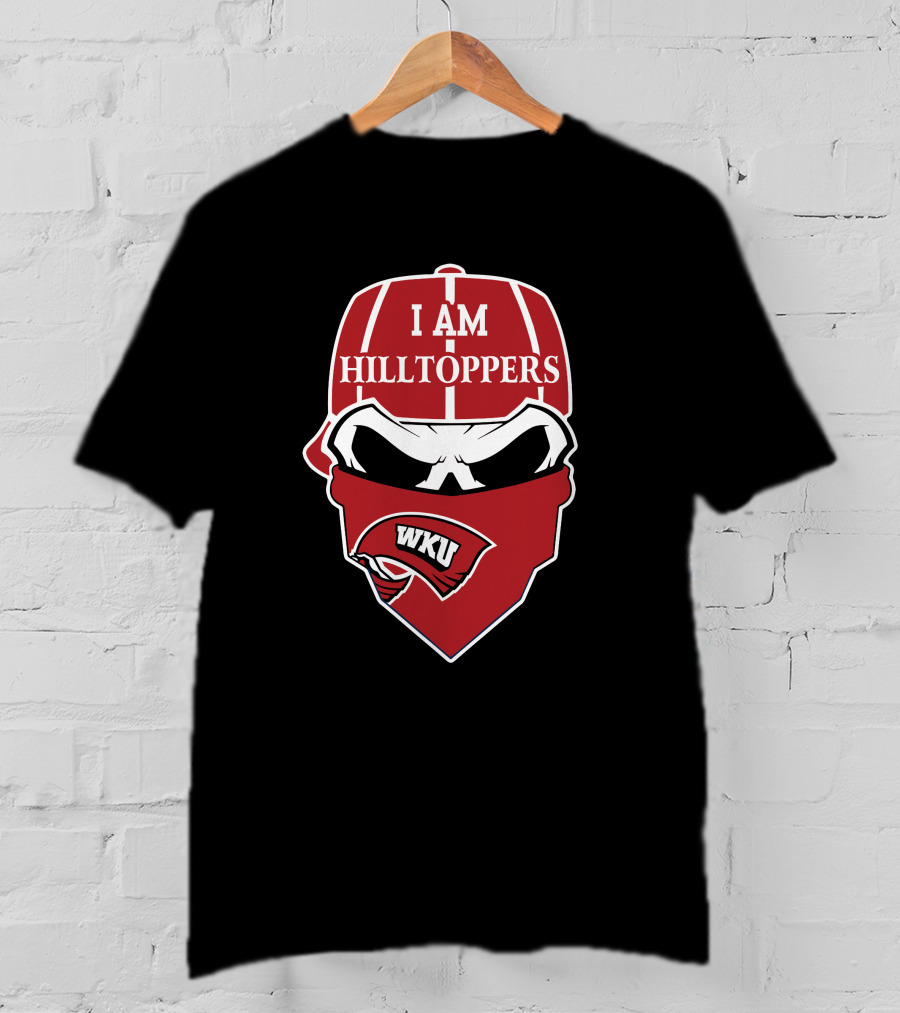 I Am Hilltoppers Wku Skull Western Kentucky T-Shirt