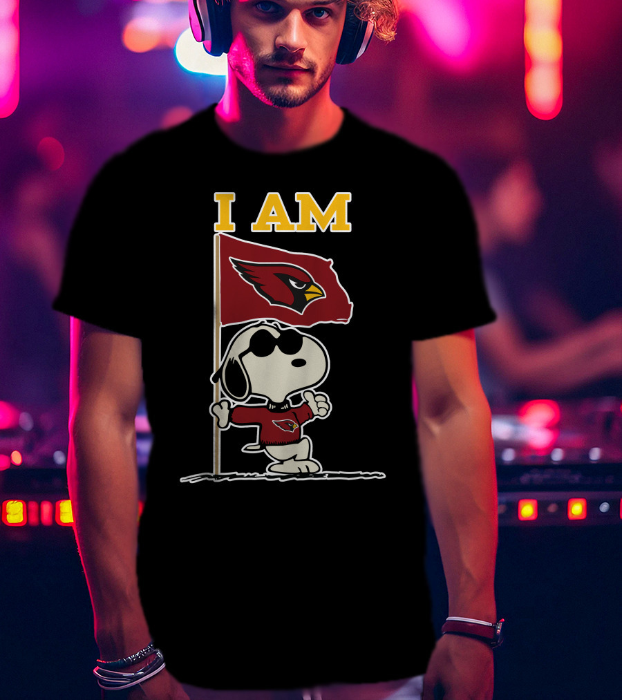 I Am Arizona Cardinals Snoopy T-Shirt
