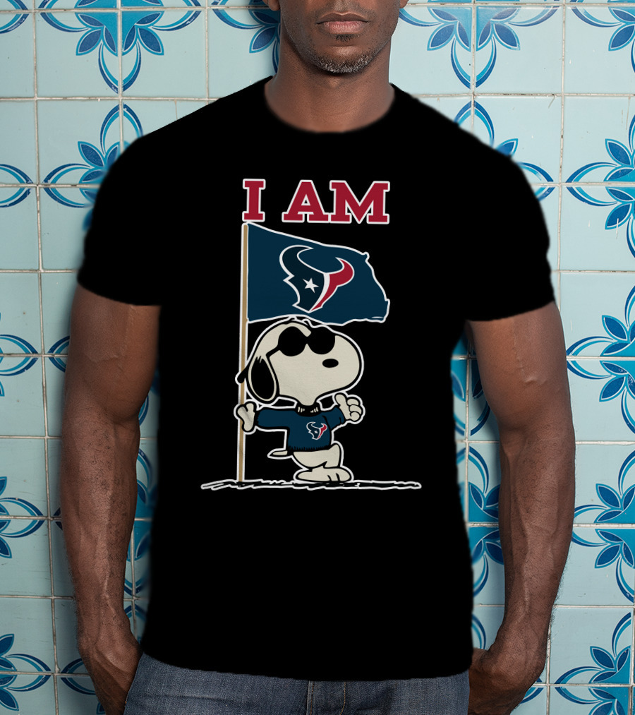 I Am Houston Texans Snoopy T-Shirt