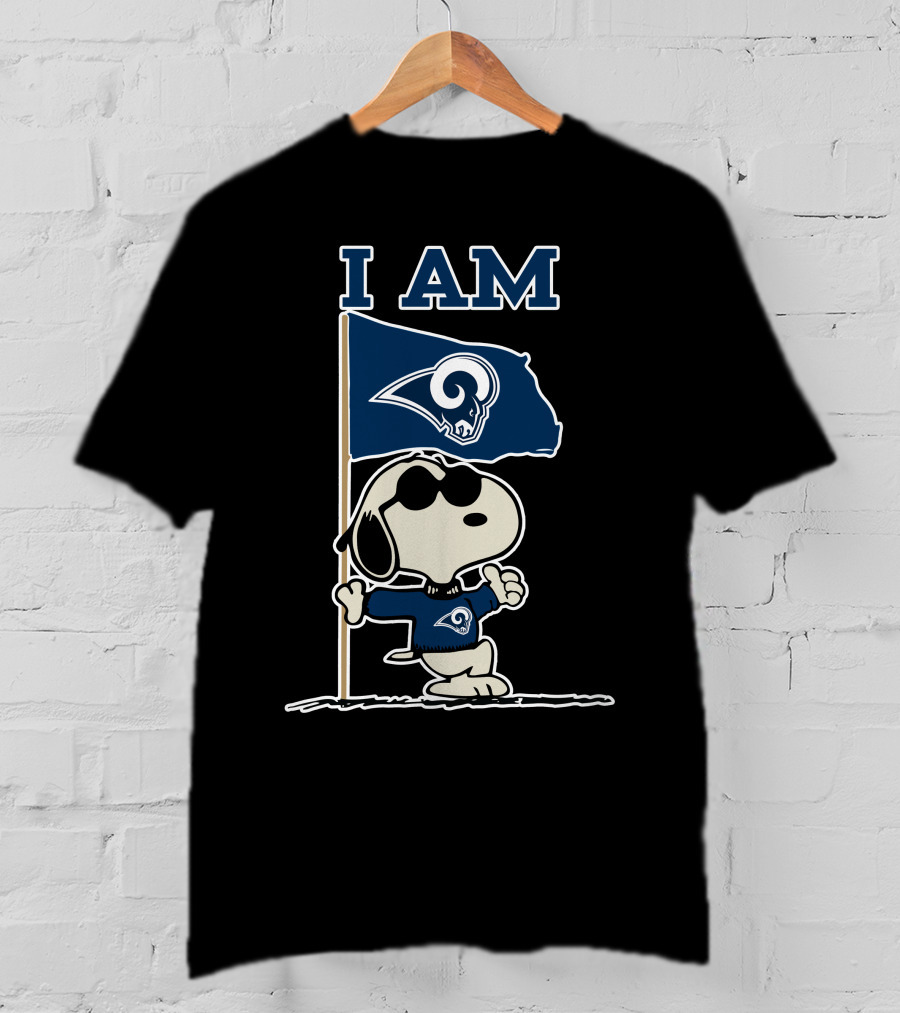 I Am Los Angeles Rams Snoopy T-Shirt