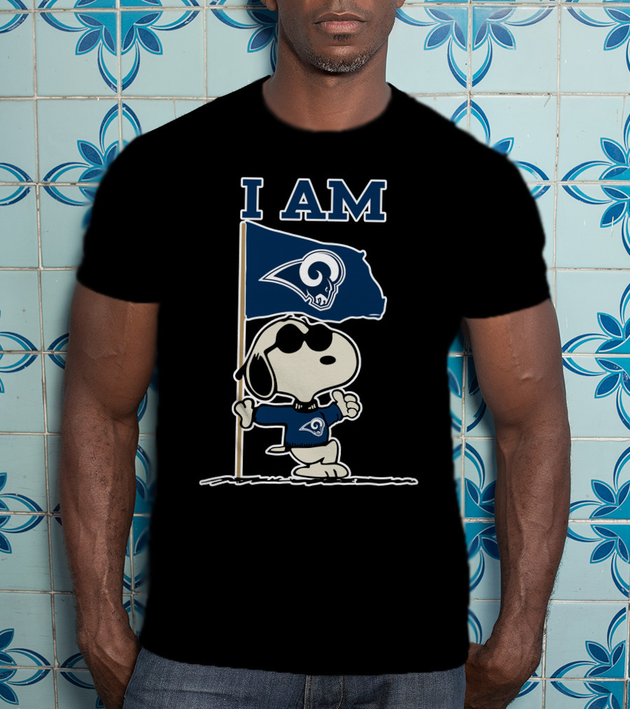 I Am Los Angeles Rams Snoopy T-Shirt