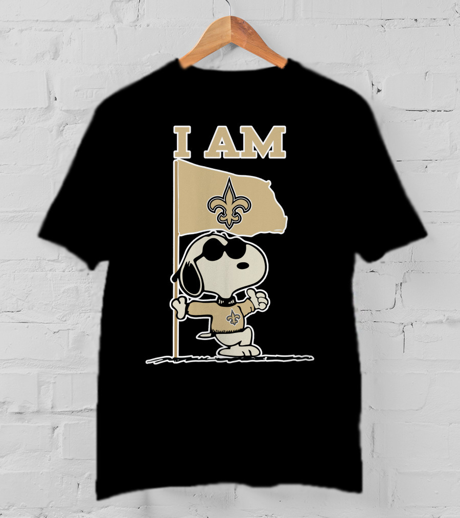 I Am New Orleans Saints Snoopy T-Shirt
