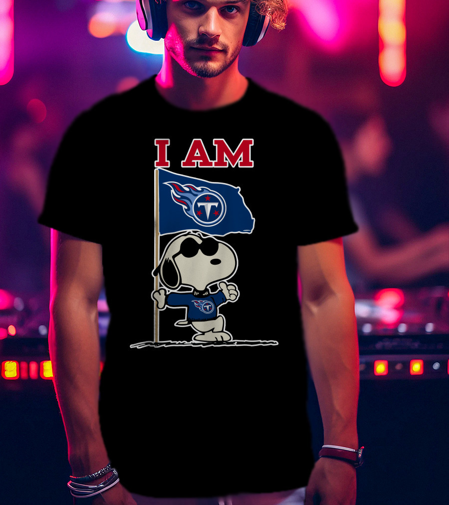 I Am Tennessee Titans Snoopy T-Shirt