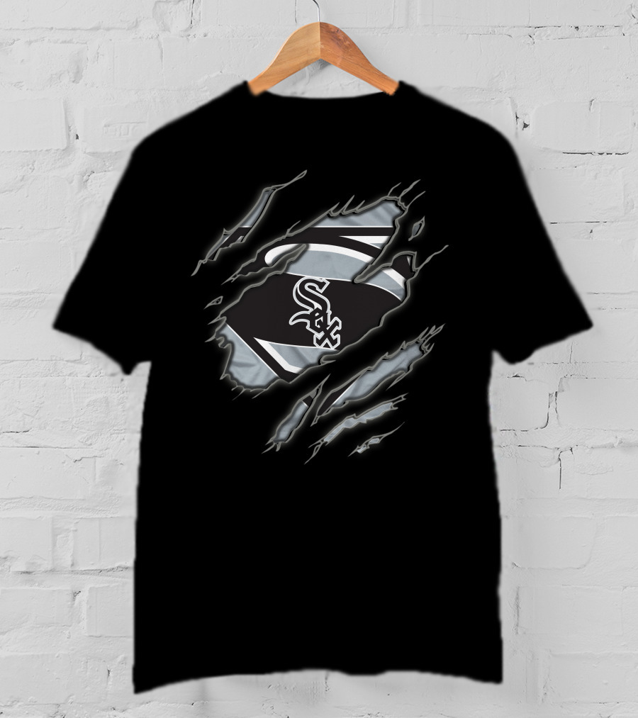Chicago White Sox Superman Logo Tear T-Shirt