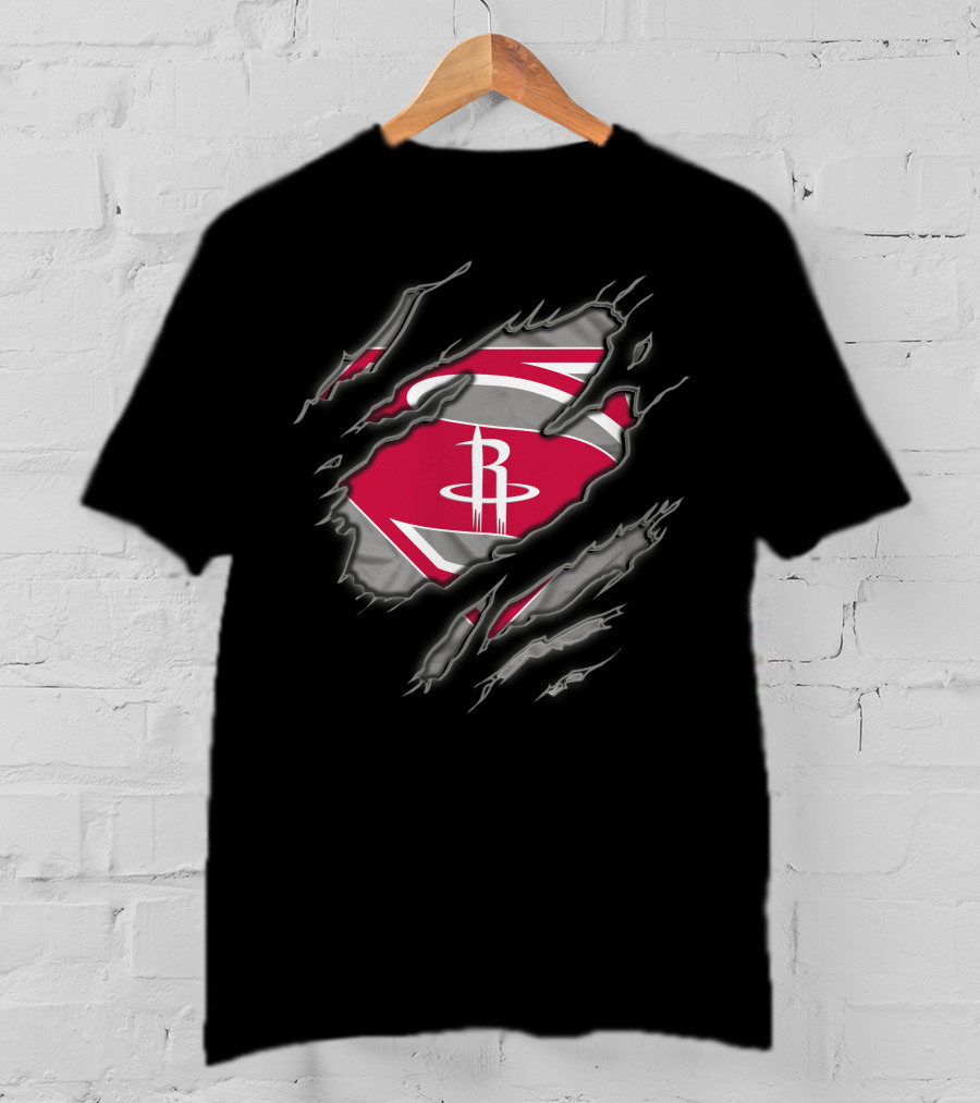 Houston Rockets Superman Claw T-Shirt