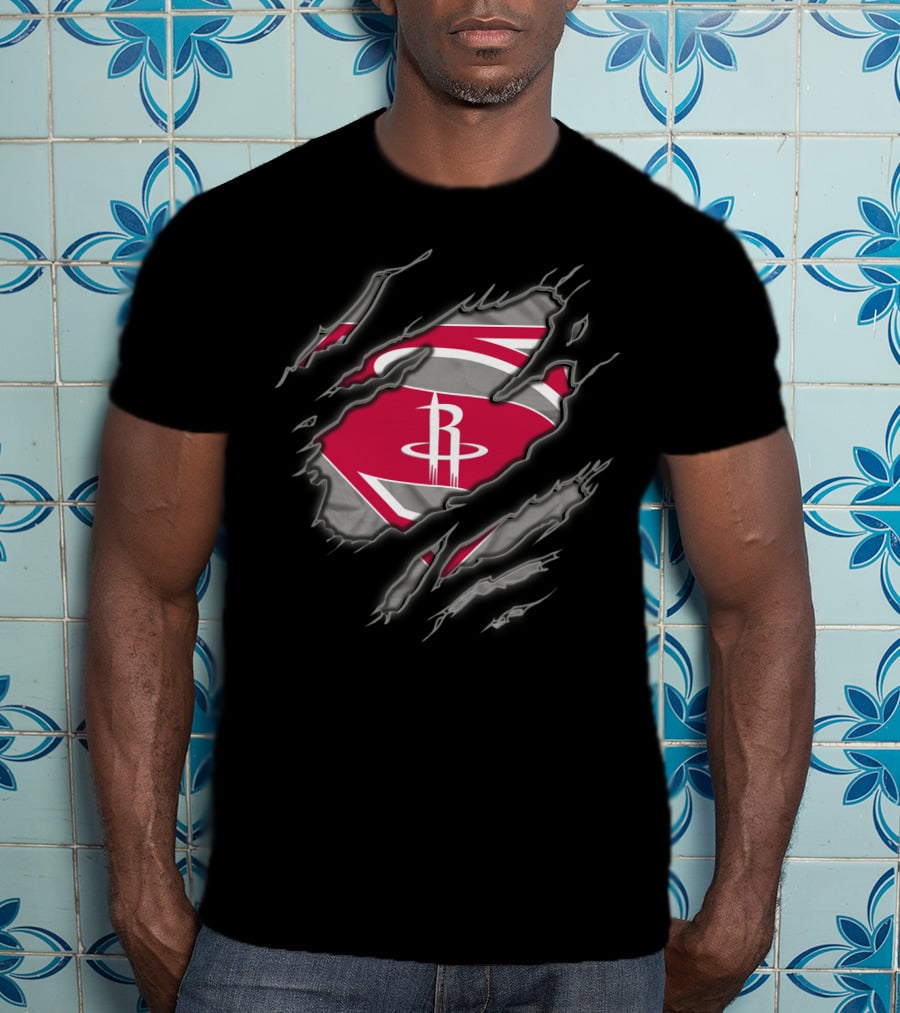 Houston Rockets Superman Claw T-Shirt