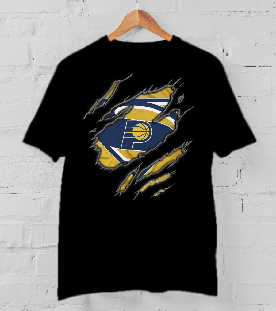 Indiana Pacers Superman P Logo Claw Marks T-Shirt