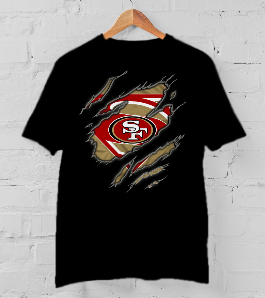 San Francisco 49ers Sf Logo Superman Style 1 T-Shirt
