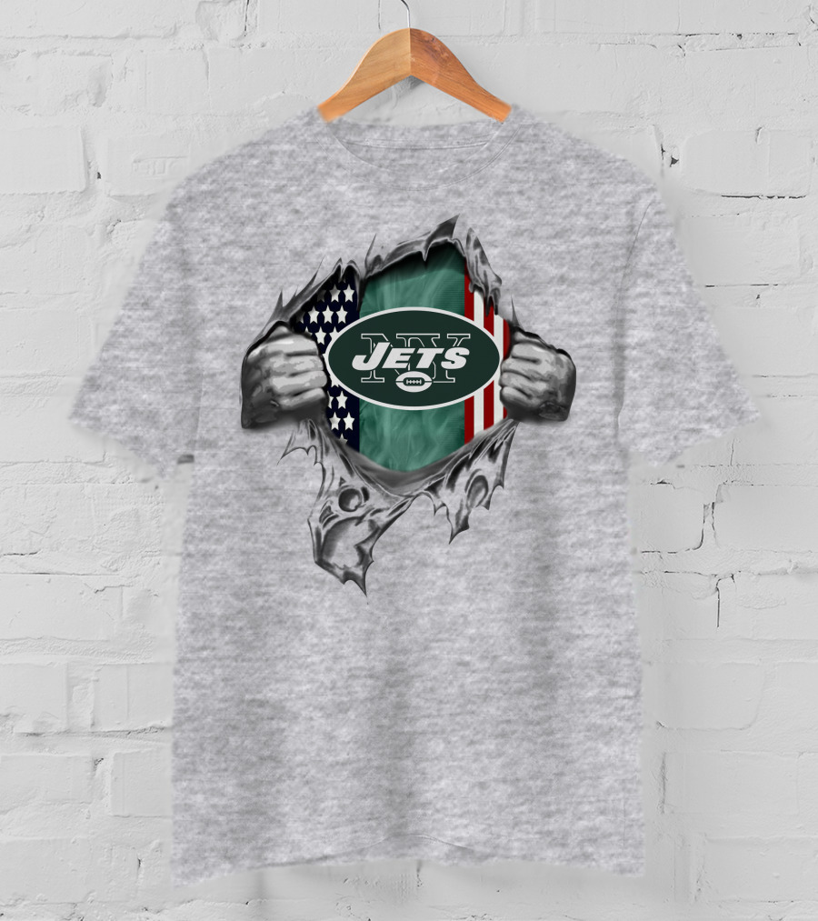 New York Jets American Flag Hidden Strength T-Shirt
