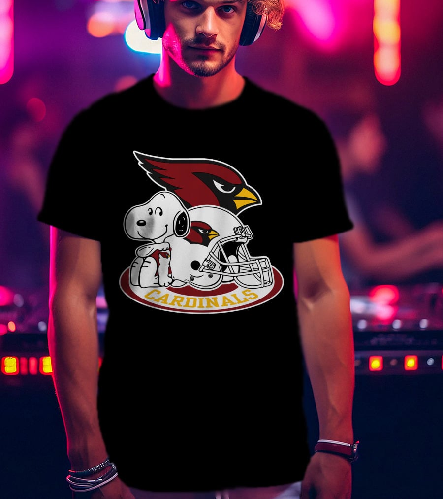 Arizona Cardinals Snoopy Football Team Helmet Icon 2 T-Shirt
