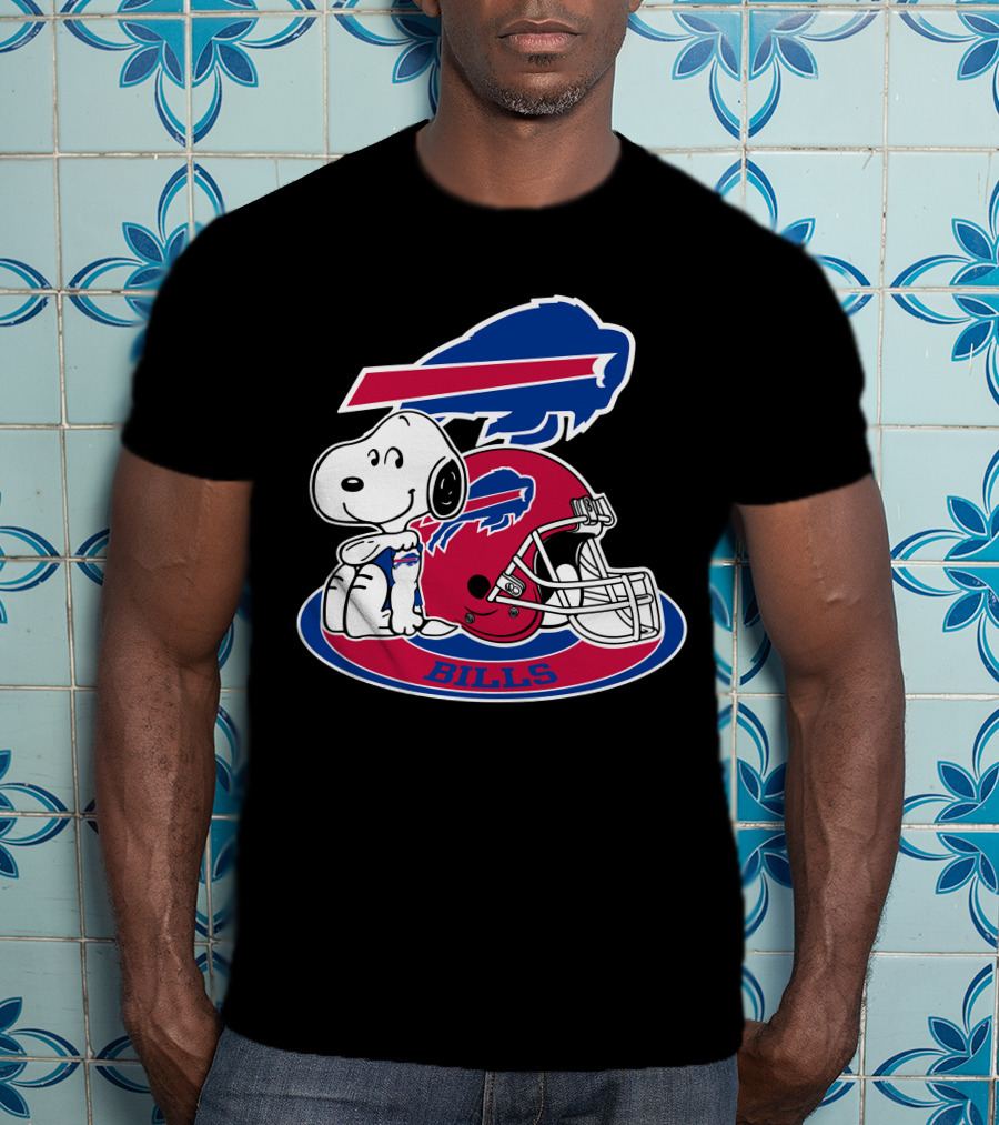Buffalo Bills Snoopy Helmet T-Shirt