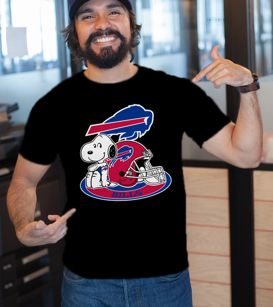 Buffalo Bills Snoopy Helmet T-Shirt