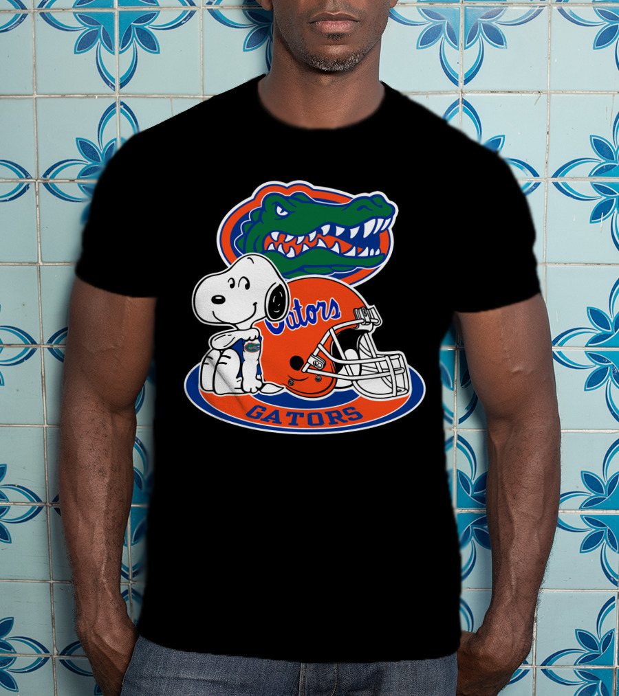 Florida Gators Snoopy Football Helmet Gators T-Shirt