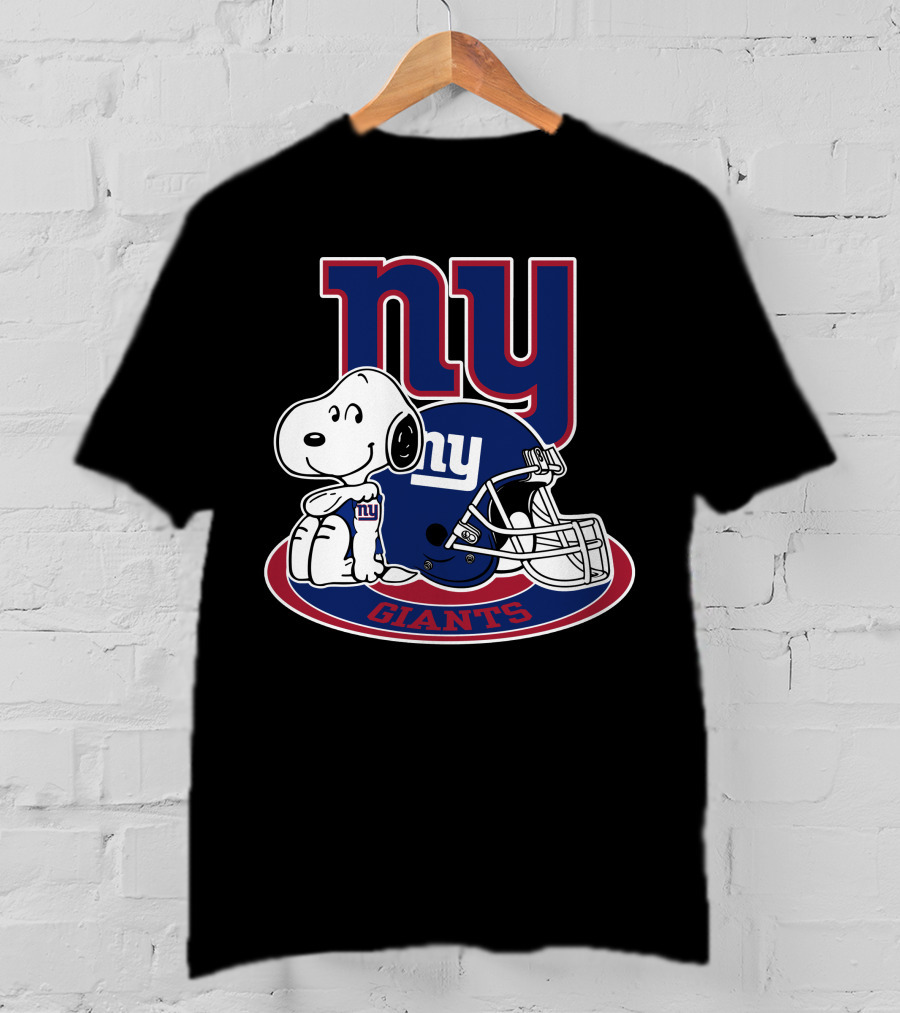Ny Giants Snoopy Helmet Football T-Shirt