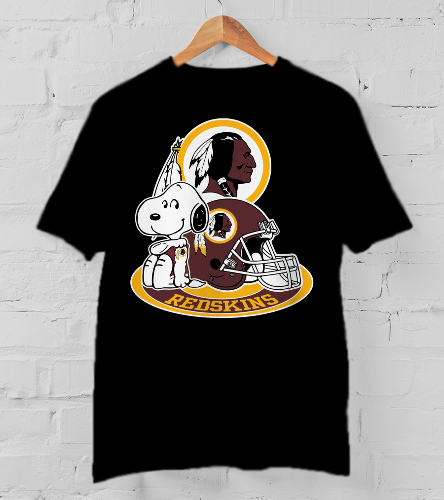 Washington Redskins Snoopy Football Helmet T-Shirt