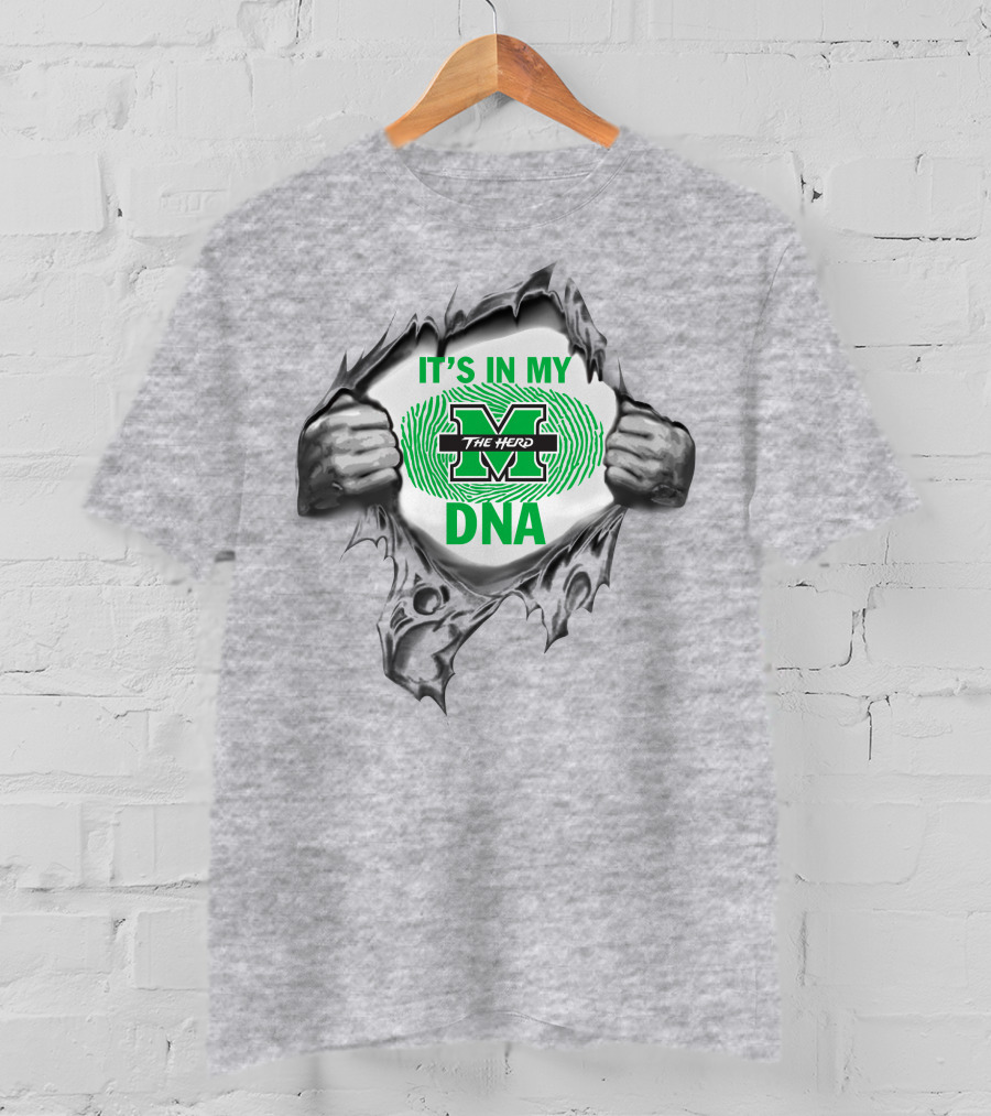 It's In My Marshall Thundering Herd Dna T-Shirt