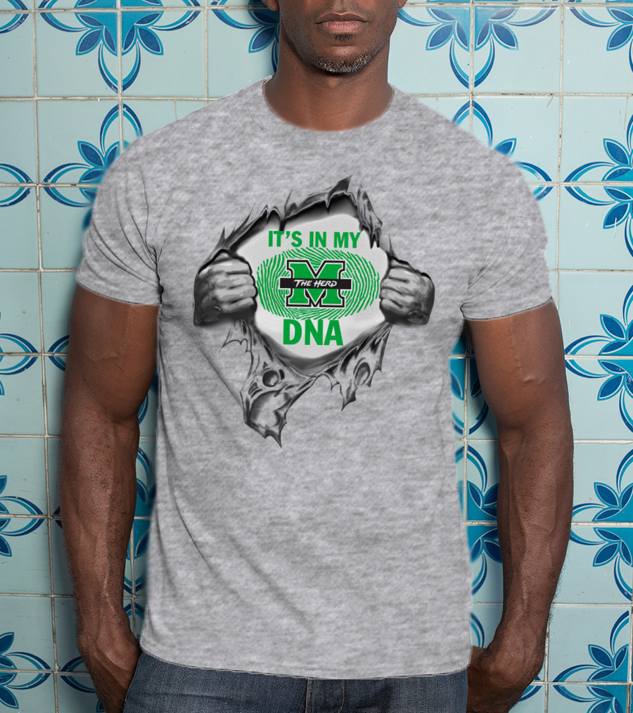 It's In My Marshall Thundering Herd Dna T-Shirt