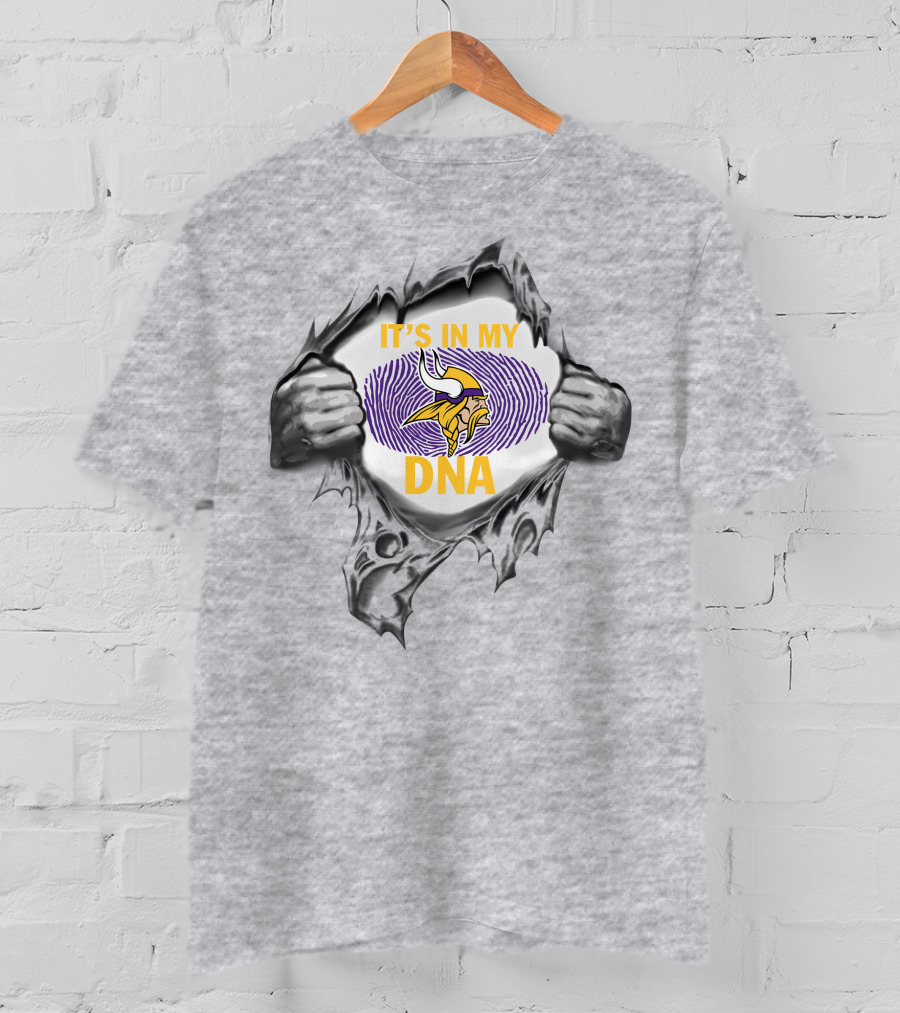 Minnesota Vikings It’s In My Dna Fingerprint T-Shirt