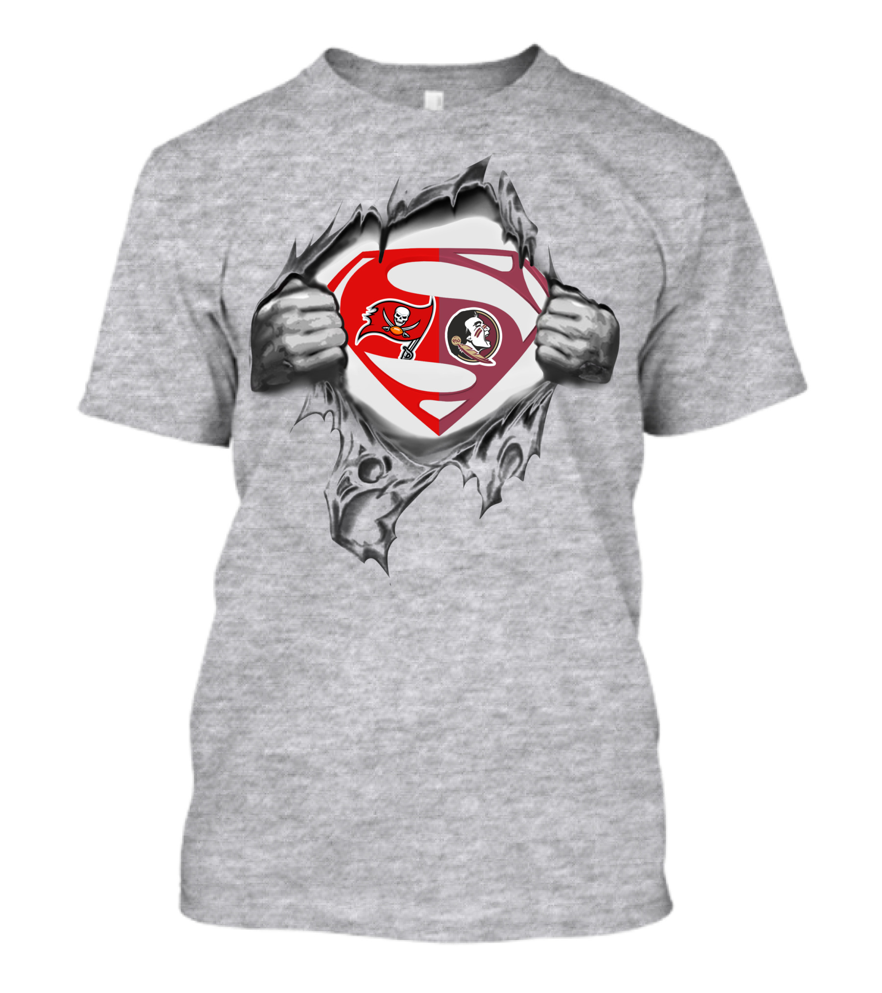 Buccaneers Florida State Seminoles Superman Logo Mashup T-Shirt