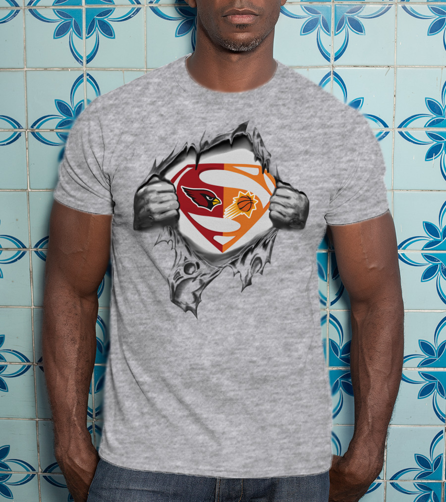 Cardinals Phoenix Suns Superman Mashup T-Shirt