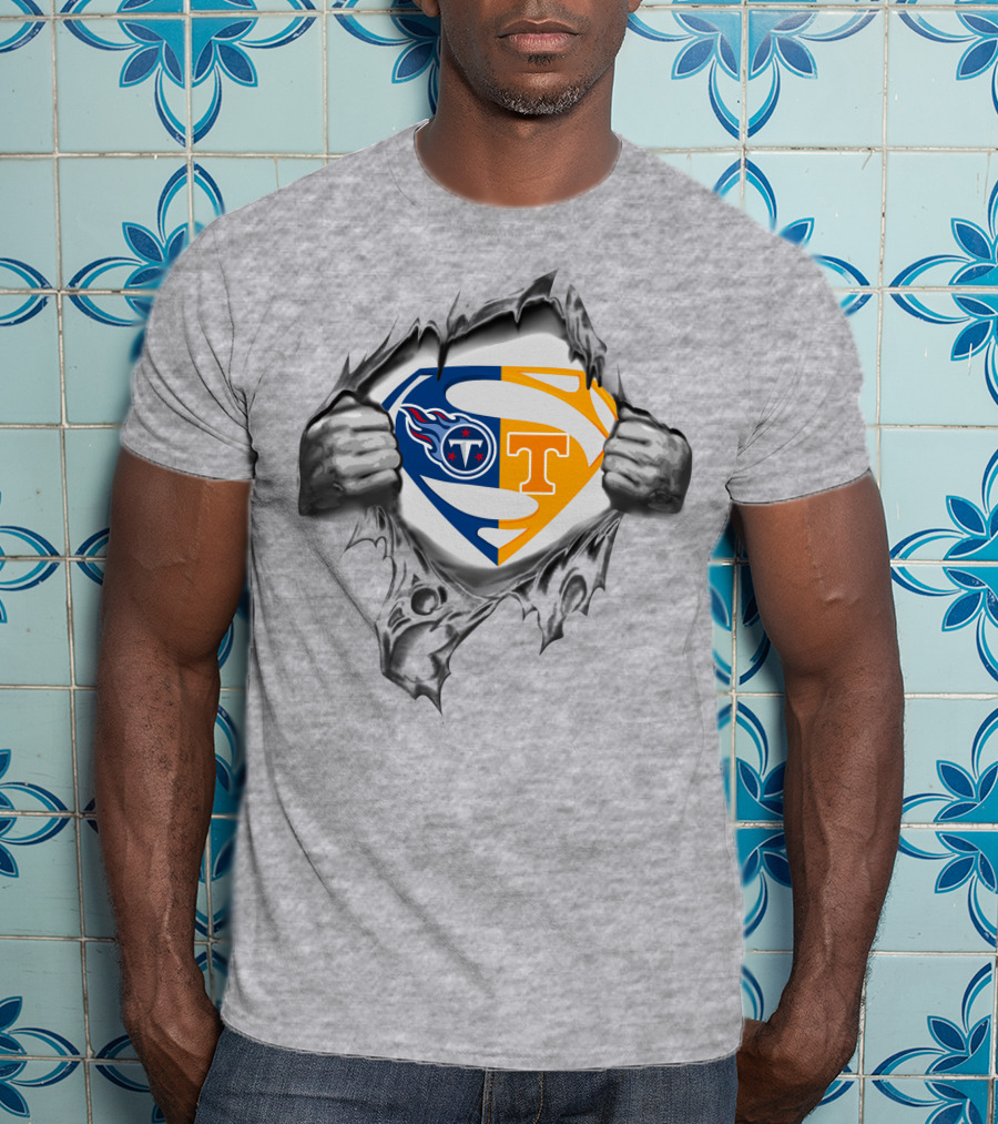 Tennessee Titans Volunteers Superman T-Shirt