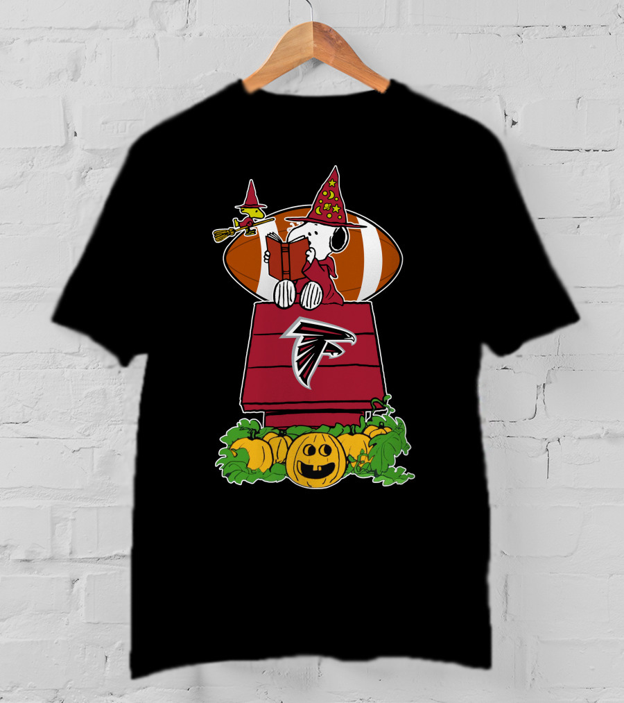 Atlanta Falcons Snoopy Halloween Great Pumpkin House Football T-Shirt