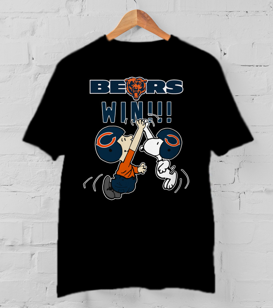Bears Win Chicago Football Victory Celebration T-Shirt