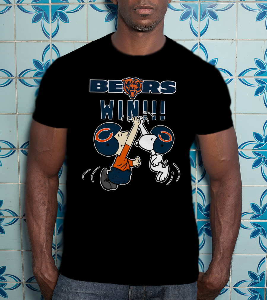 Bears Win Chicago Football Victory Celebration T-Shirt