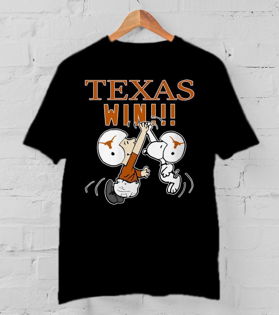Texas Longhorns Win High Five Football Victory T-Shirt
