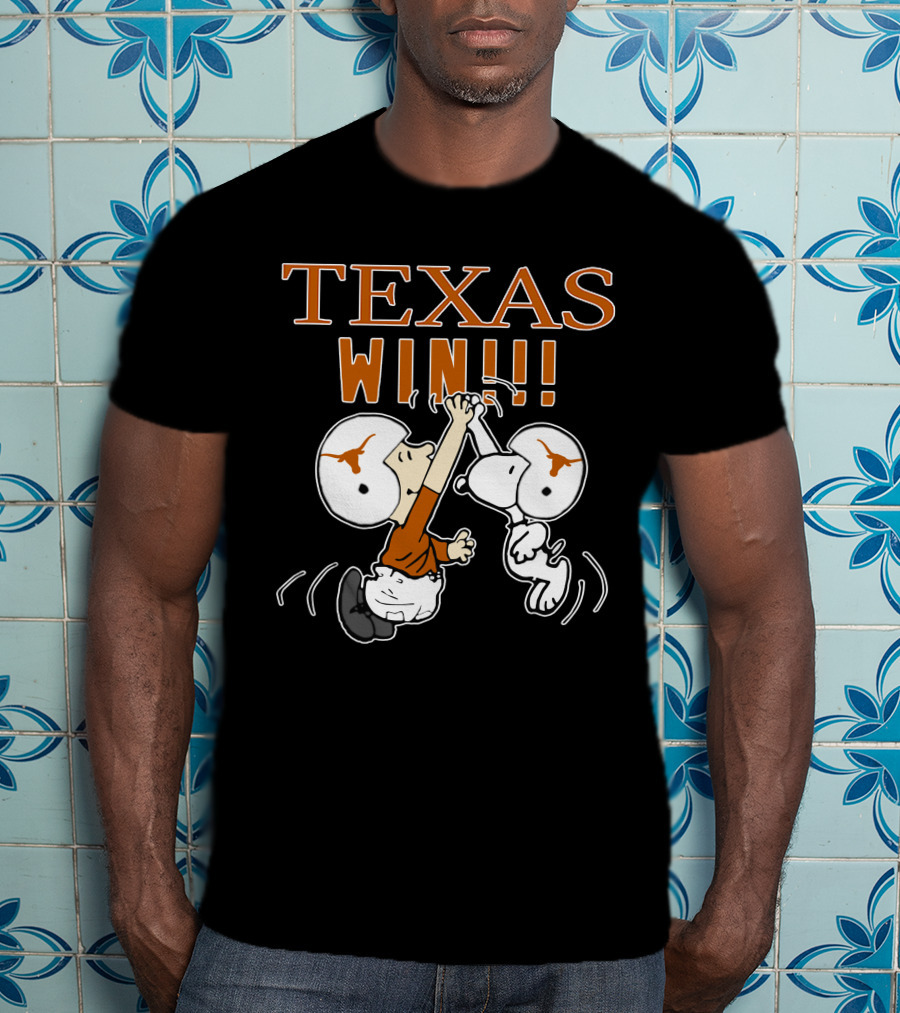 Texas Longhorns Win High Five Football Victory T-Shirt