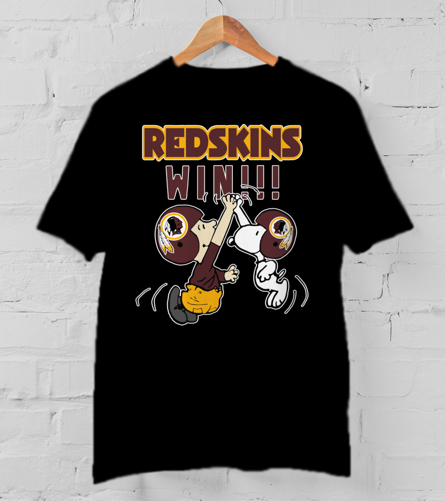 Redskins Win High Five Celebration With Iconic Characters T-Shirt