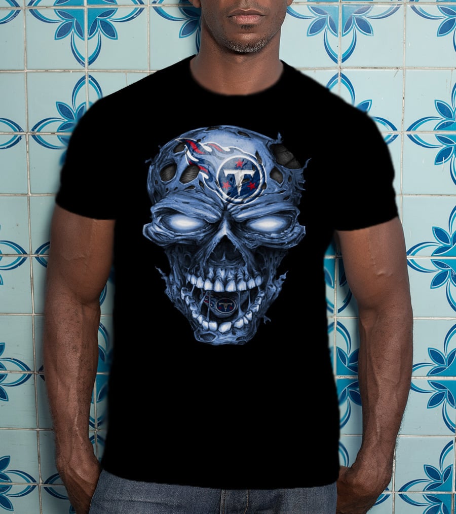Tennessee Titans Skull T-Shirt