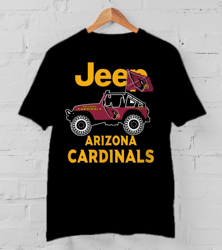 Arizona Cardinals Jeep Fan Merchandise T-Shirt