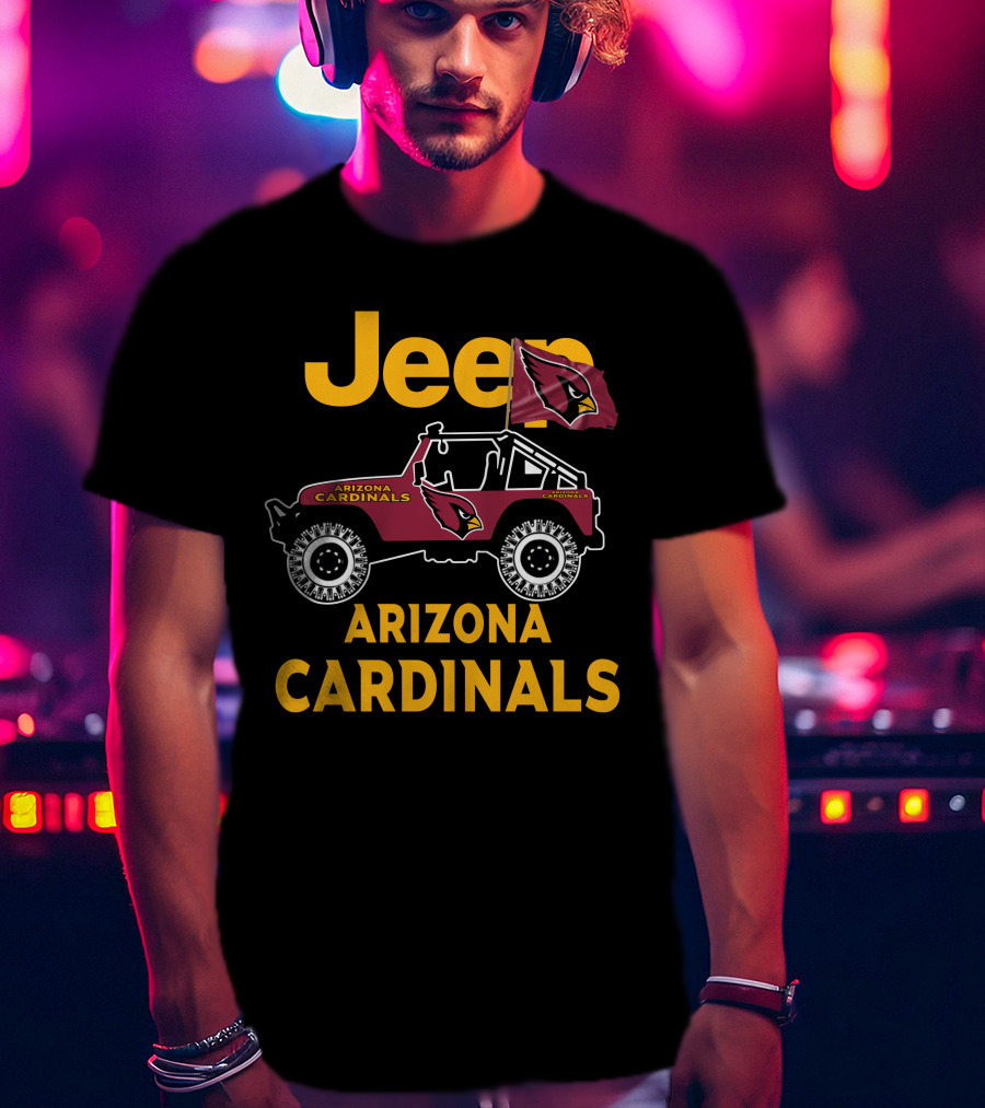 Arizona Cardinals Jeep Fan Merchandise T-Shirt