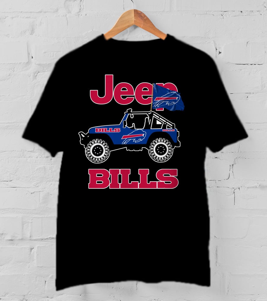 Jeep Buffalo Bills Bills Flag Jeep T-Shirt