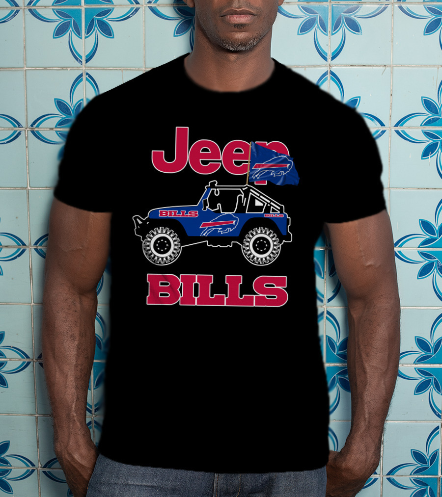 Jeep Buffalo Bills Bills Flag Jeep T-Shirt