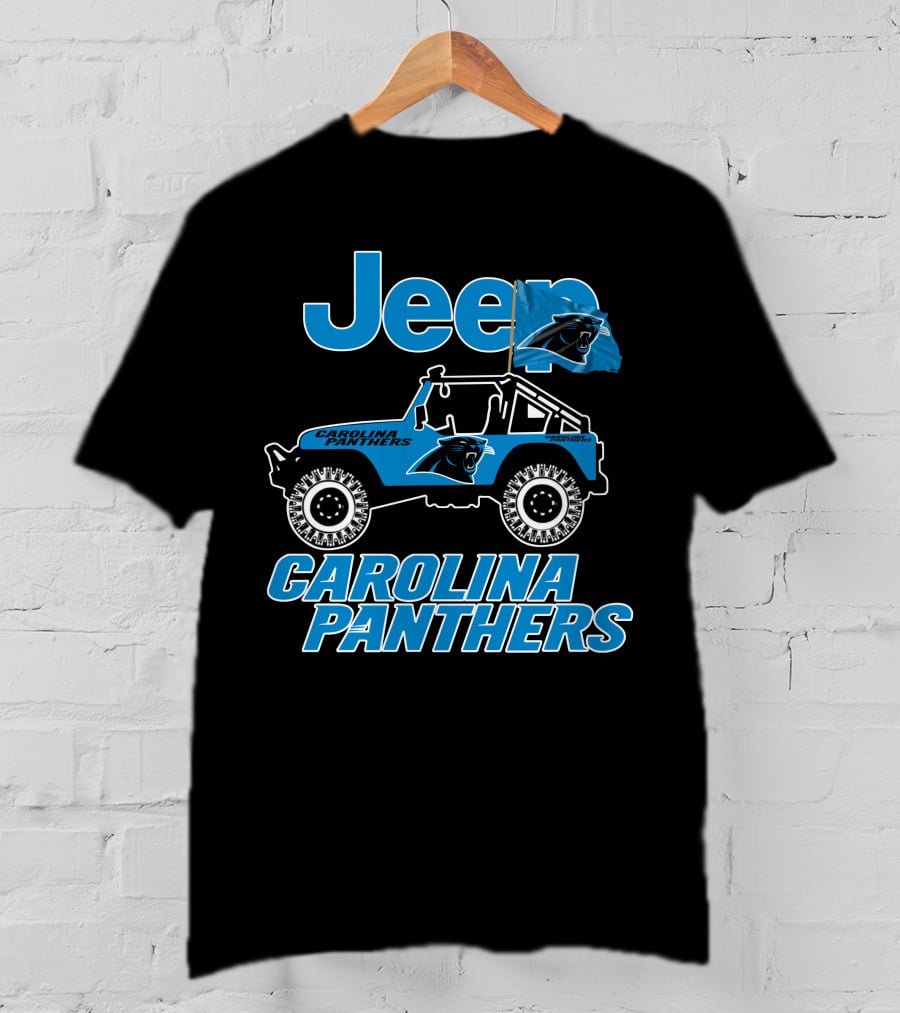 Jeep Carolina Panthers Vehicle Fan Gear T-Shirt