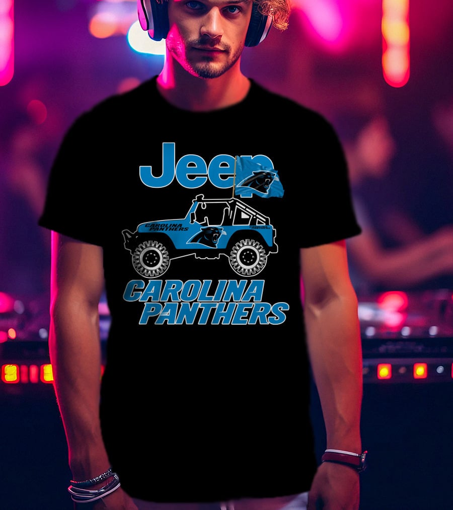 Jeep Carolina Panthers Vehicle Fan Gear T-Shirt