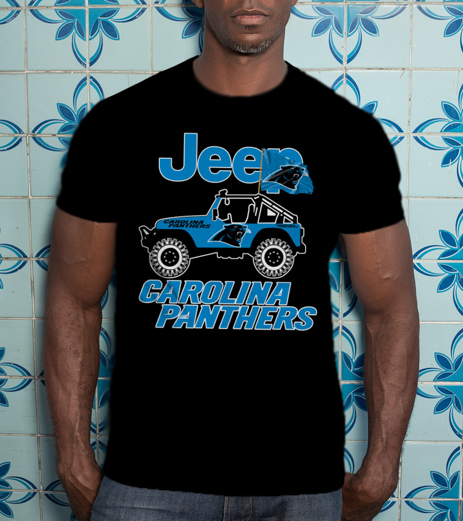 Jeep Carolina Panthers Vehicle Fan Gear T-Shirt