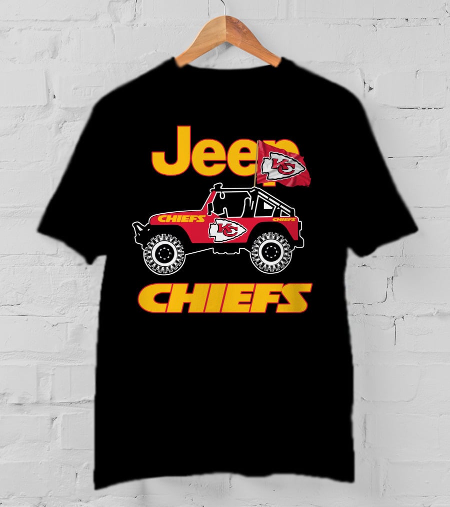 Jeep Chiefs Kansas City Flag T-Shirt