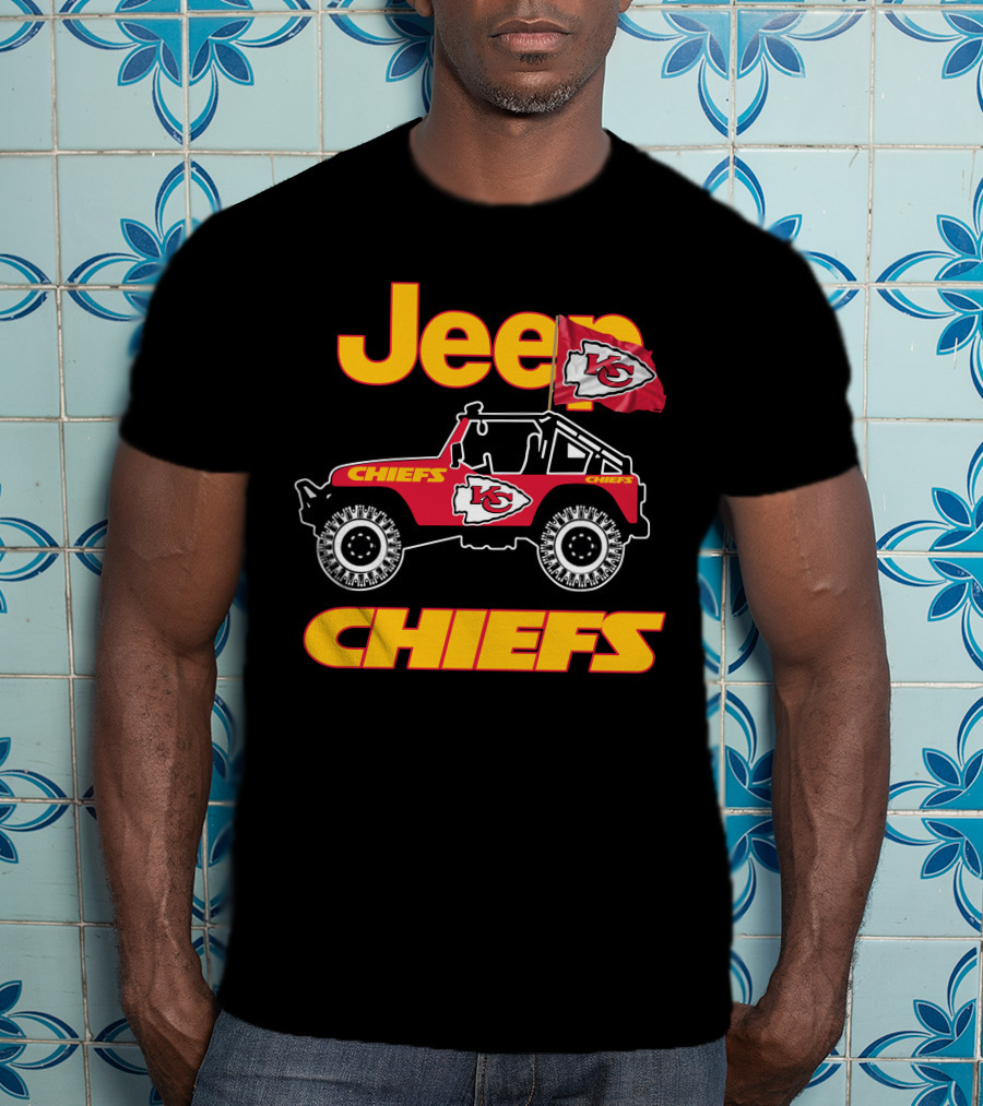 Jeep Chiefs Kansas City Flag T-Shirt
