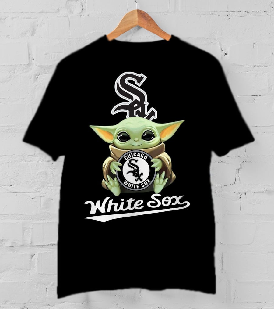 Chicago White Sox Baby Yoda Logo Star Wars Fans T-Shirt