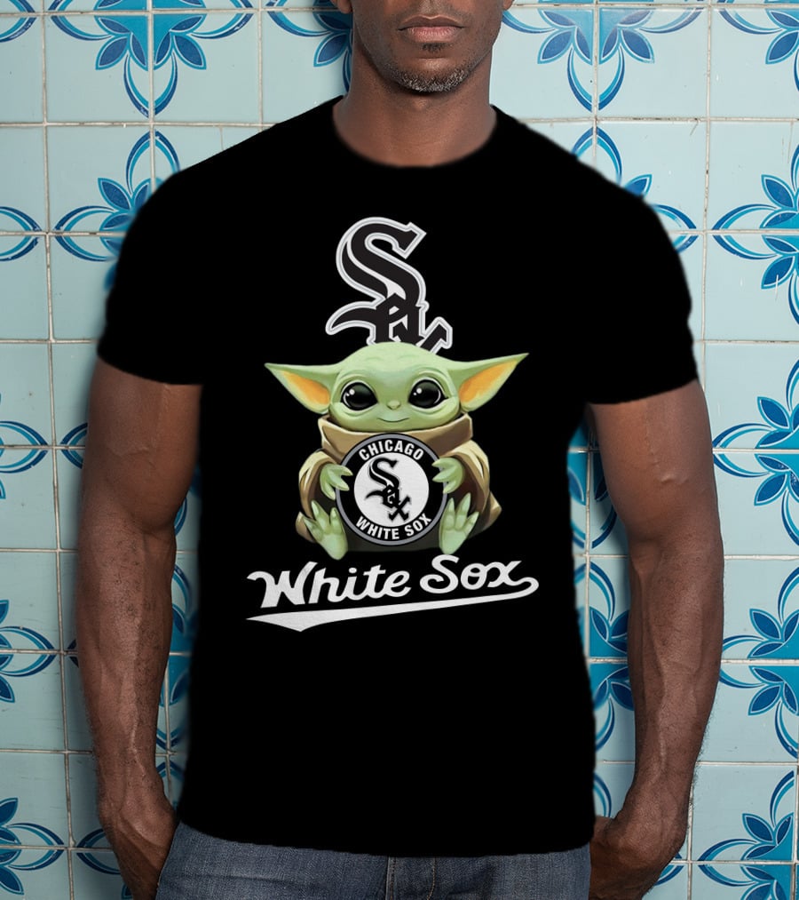 Chicago White Sox Baby Yoda Logo Star Wars Fans T-Shirt