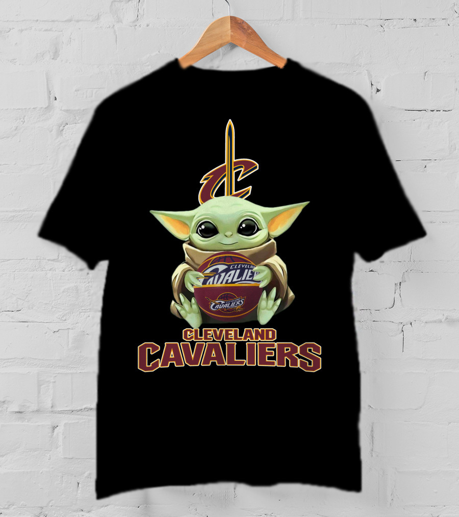 Cleveland Cavaliers Baby Yoda Basketball T-Shirt