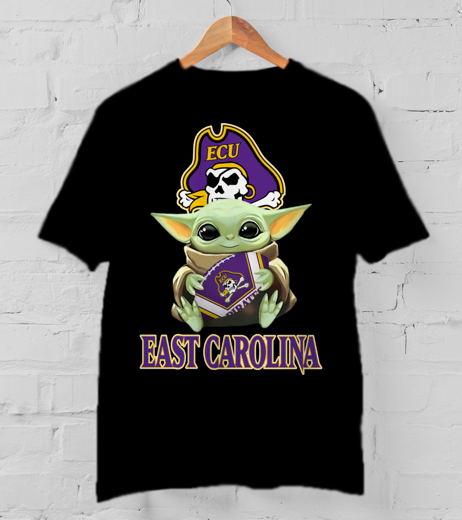 East Carolina Pirates Ecu Baby Yoda T-Shirt