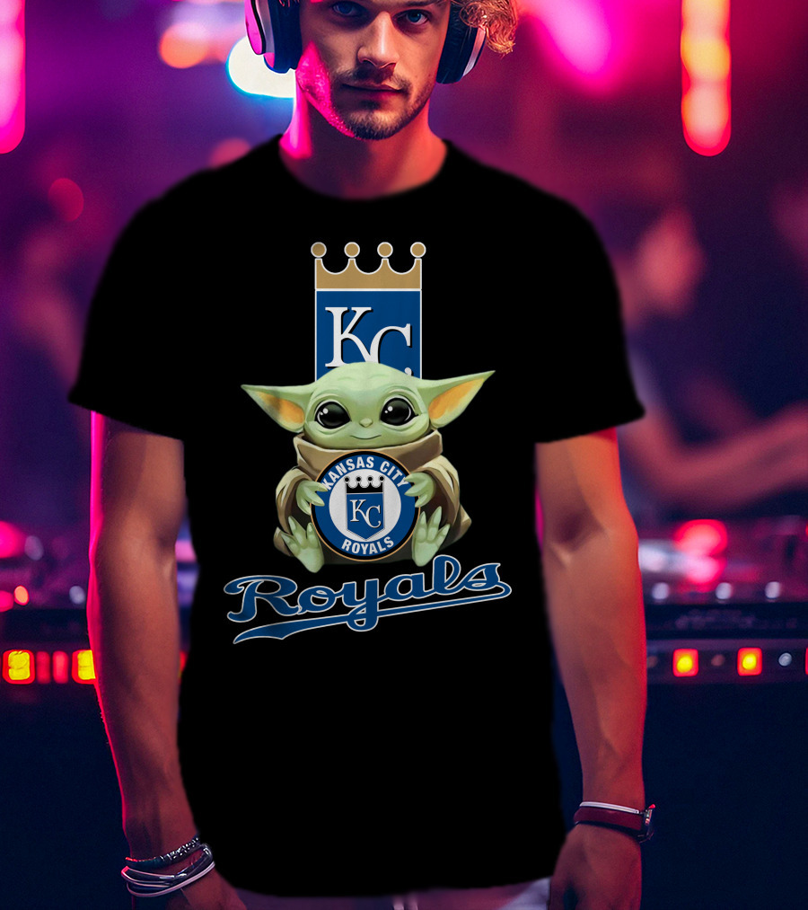 Kansas City Royals Baby Yoda Kc Royals T-Shirt