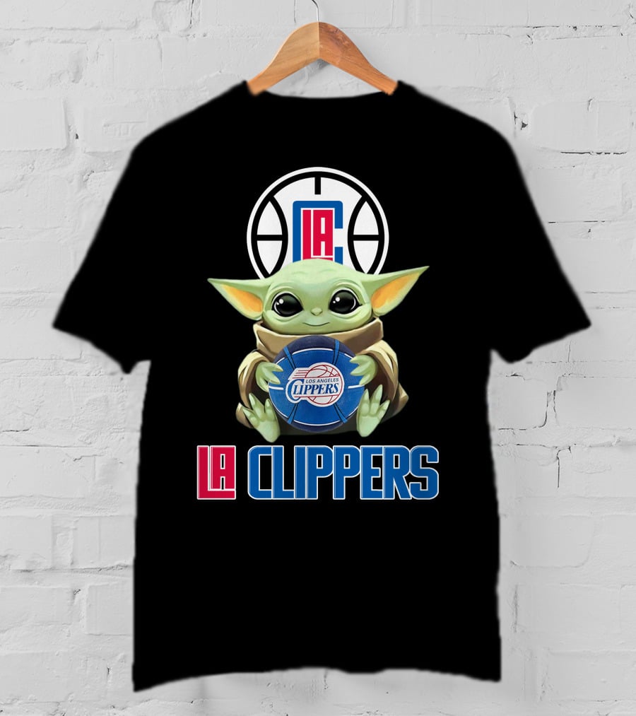 La Clippers Baby Yoda Los Angeles Basketball Fan Gear T-Shirt