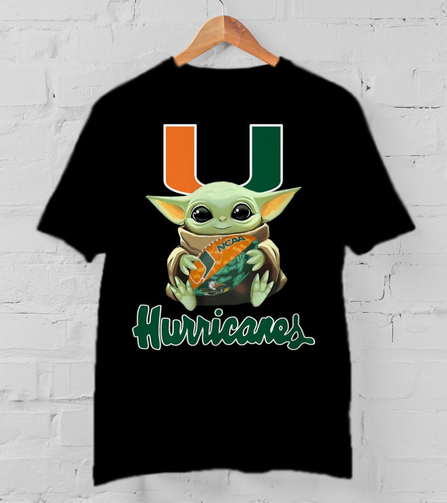 Miami Hurricanes Baby Yoda Ncaa U T-Shirt